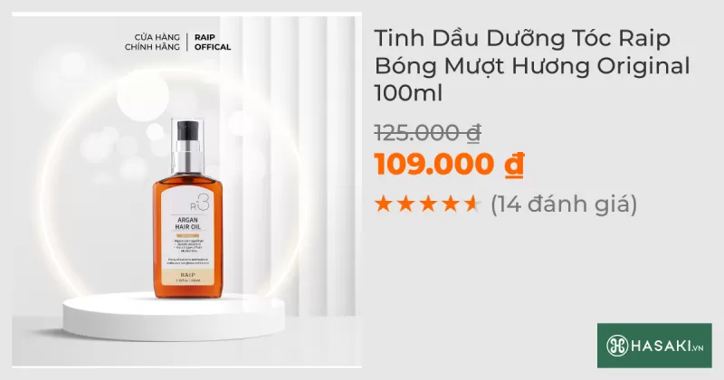 Tinh Dầu Dưỡng Tóc Raip Bóng Mượt Hương Original 100ml