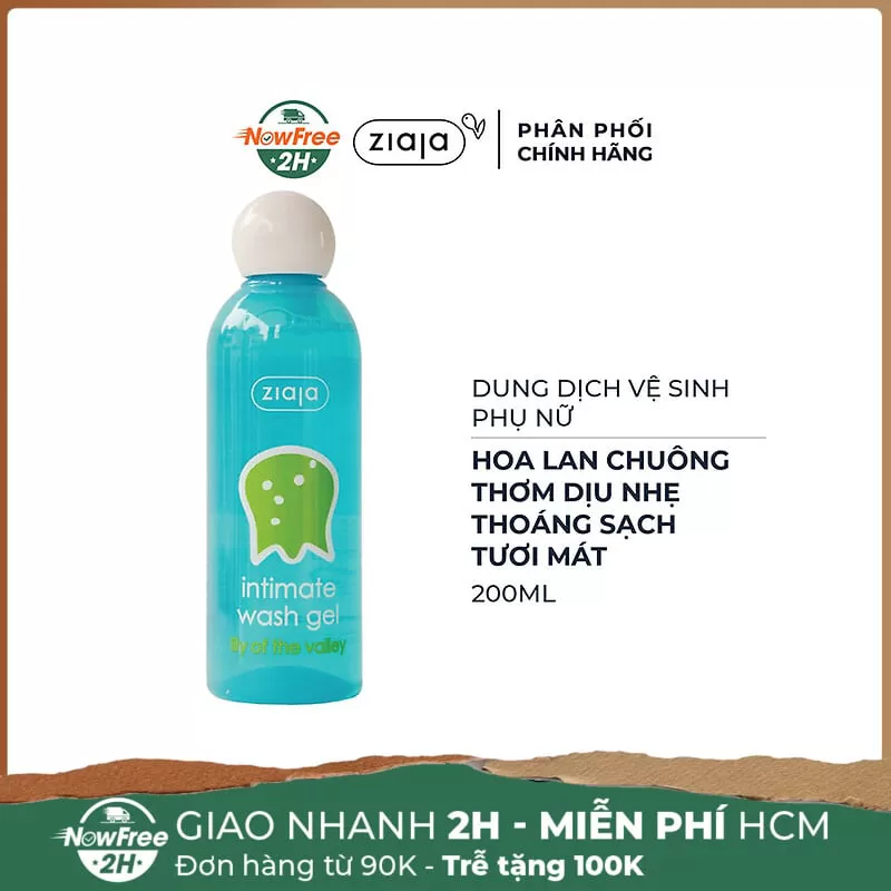 Dung Dịch Vệ Sinh Phụ Nữ Ziaja Từ Hoa Lan Chuông 200ml