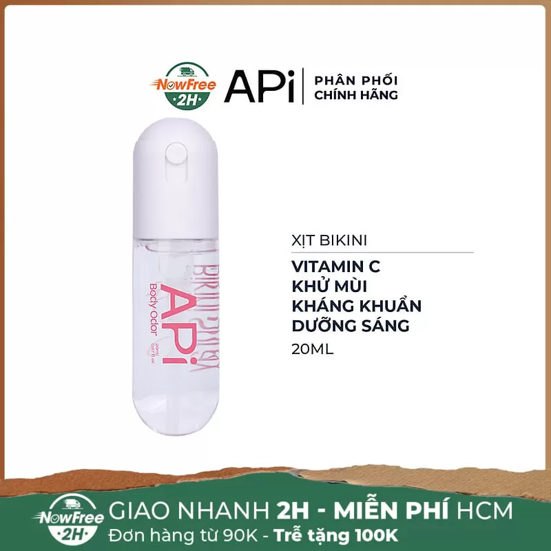 Xịt Bikini Api Vitamin C Khử Mùi, Kháng Khuẩn Phổ Rộng 20ml