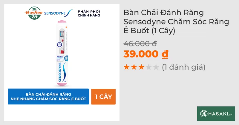 Bàn Chải Đánh Răng Sensodyne Chăm Sóc Răng Ê Buốt (1 Cây)