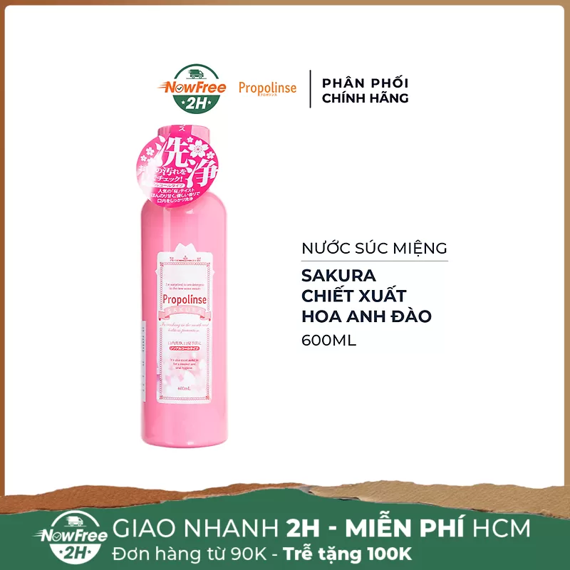 Nước Súc Miệng Propolinse Chiết Xuất Hoa Anh Đào 600ml