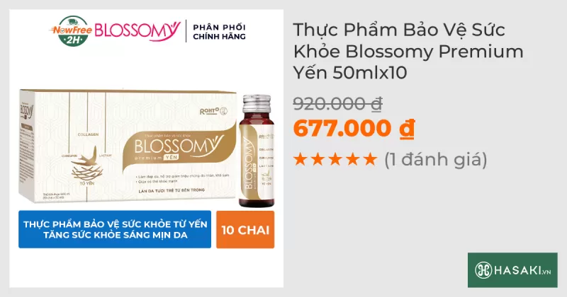 Thực Phẩm Bảo Vệ Sức Khỏe Blossomy Premium Yến 50mlx10