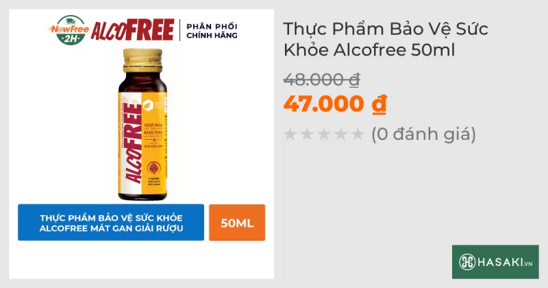 Thực Phẩm Bảo Vệ Sức Khỏe Alcofree 50ml