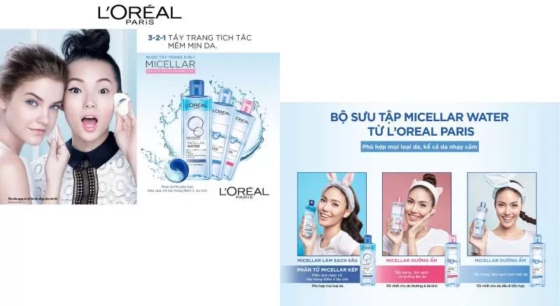 Nước Tẩy Trang L'Oreal Làm Sạch Sâu Trang Điểm 400ml