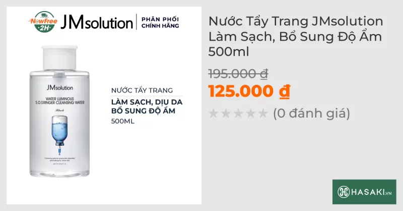 Nước Tẩy Trang JMsolution Làm Sạch, Bổ Sung Độ Ẩm 500ml