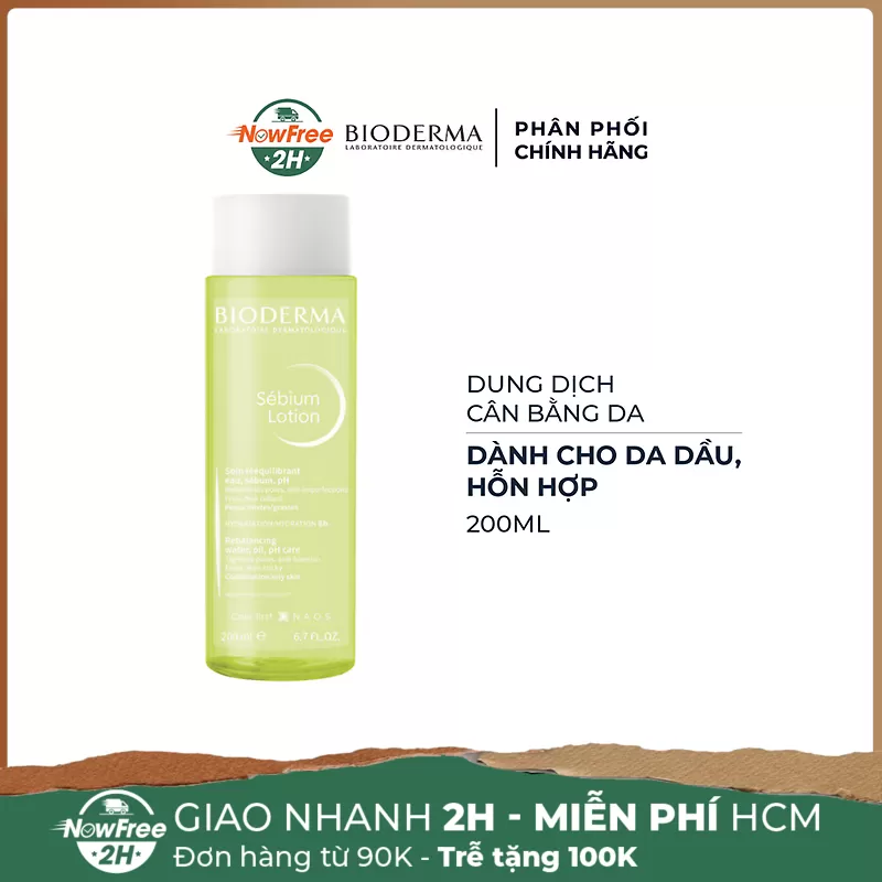 Dung Dịch Cân Bằng Da Bioderma Cho Da Dầu, Hỗn Hợp 200ml