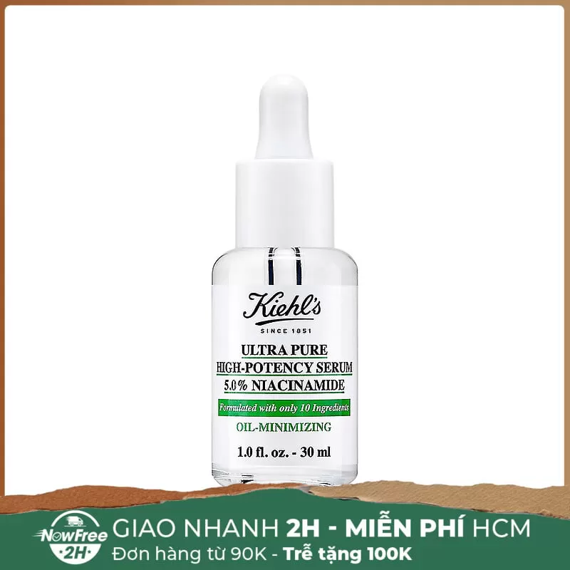 [HSD 09/2025] [Hàng Tách Set] Tinh Chất Kiehl's 5% Niacinamide Kiềm Dầu & Giảm Mụn 30ml
