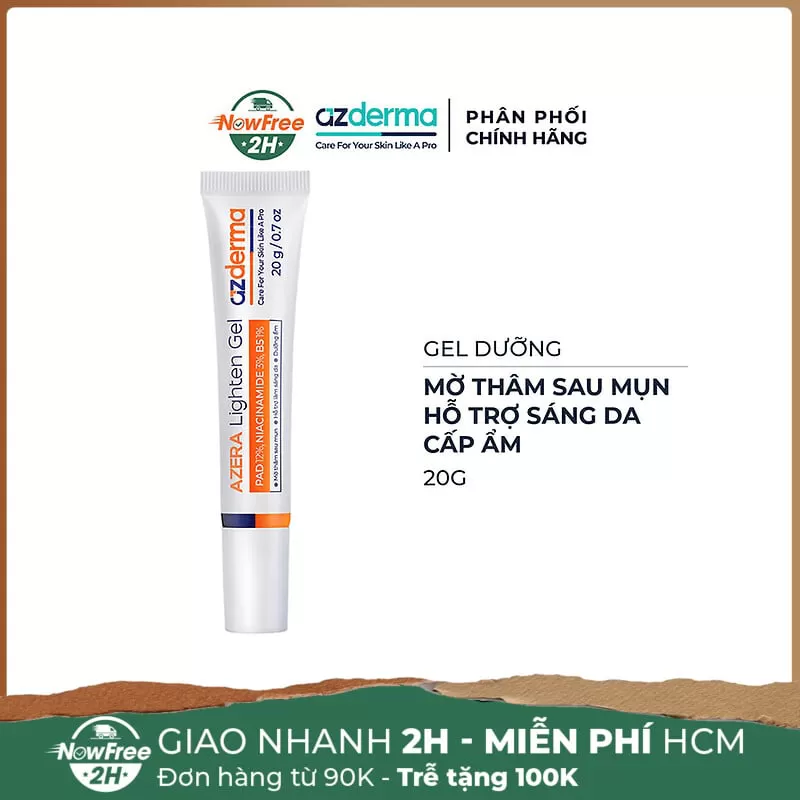 Gel Dưỡng Azderma Hỗ Trợ Giảm Thâm, Cấp Ẩm Sáng Da 20g