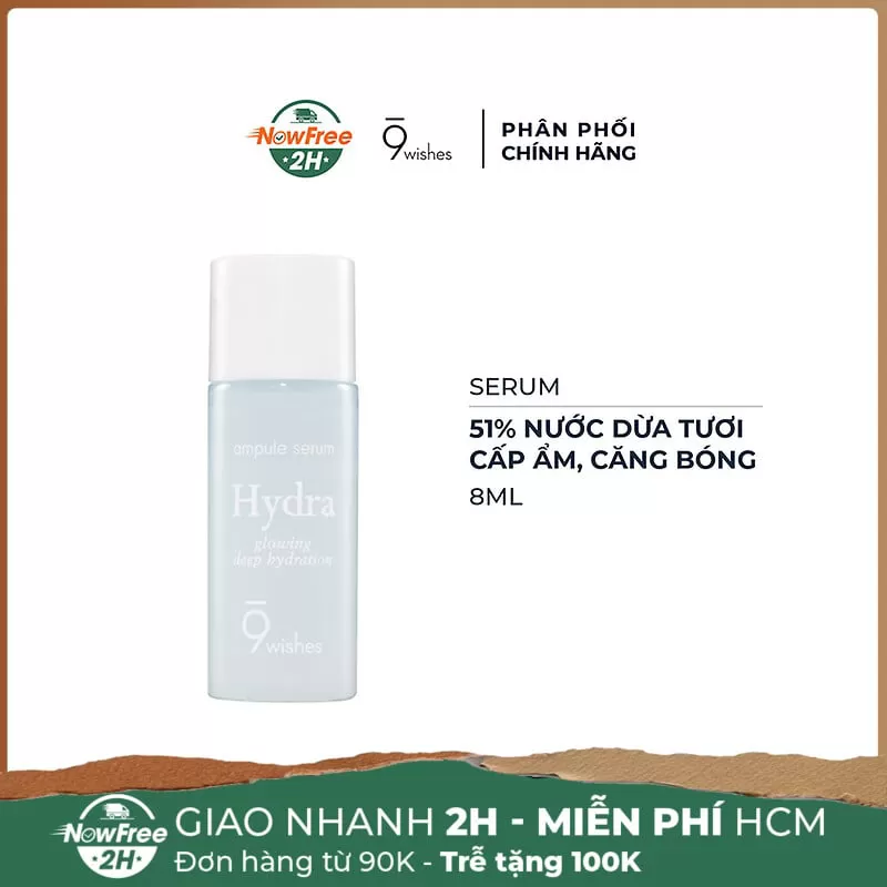 [Mini] Serum 9Wishes Dưỡng Ẩm Căng Bóng Da 8ml