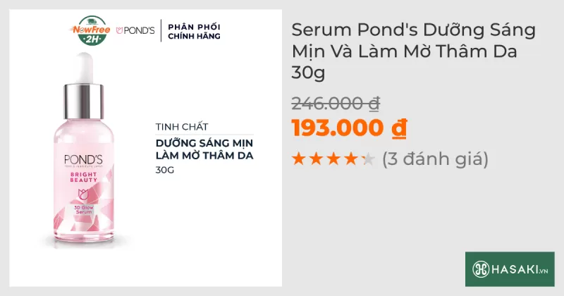 Serum Pond's Dưỡng Sáng Mịn Và Làm Mờ Thâm Da 30g