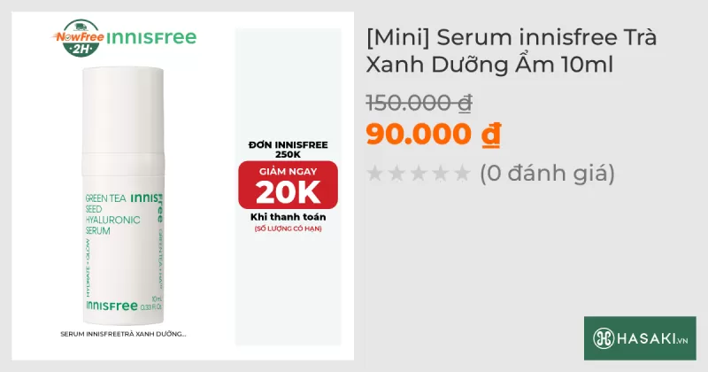 [Mini] Serum innisfree Trà Xanh Dưỡng Ẩm 10ml