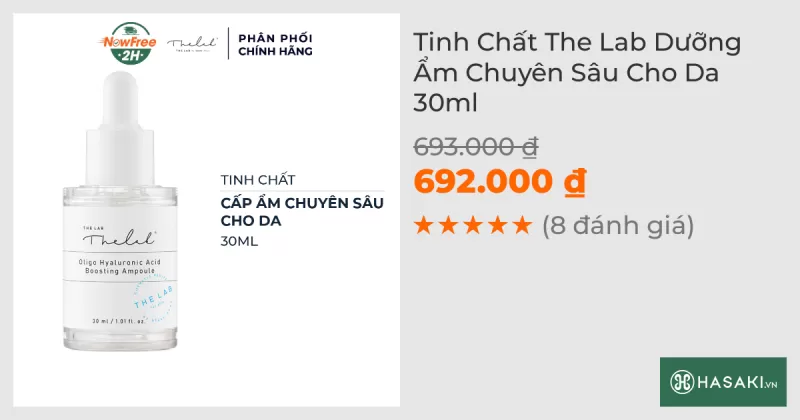 Tinh Chất The Lab Dưỡng Ẩm Chuyên Sâu Cho Da 30ml