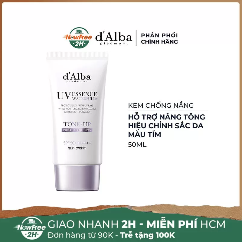 Kem Chống Nắng d'Alba Nâng Tông Tím Hiệu Chỉnh Sắc Da 50ml