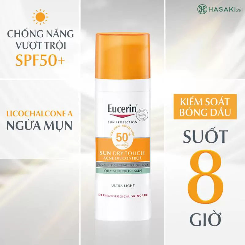 Kem Chống Nắng Eucerin Kiềm Dầu & Ngừa Mụn 50ml