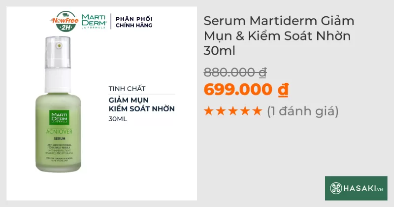 Serum Martiderm Giảm Mụn & Kiểm Soát Nhờn 30ml