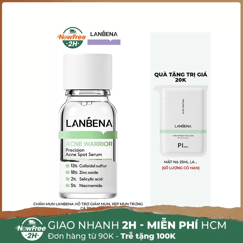 Chấm Mụn Lanbena Hỗ Trợ Giảm Mụn, Xẹp Mụn Trứng Cá 10ml