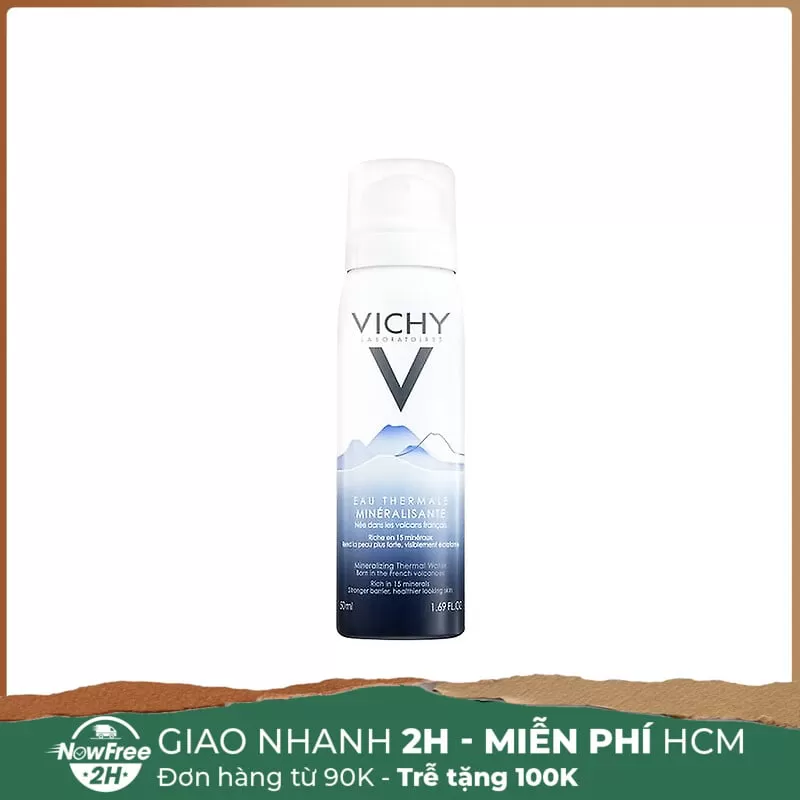 [HSD 10/2025] Xịt Khoáng Vichy Làm Dịu, Củng Cố & Cấp Ẩm Cho Da 50ml