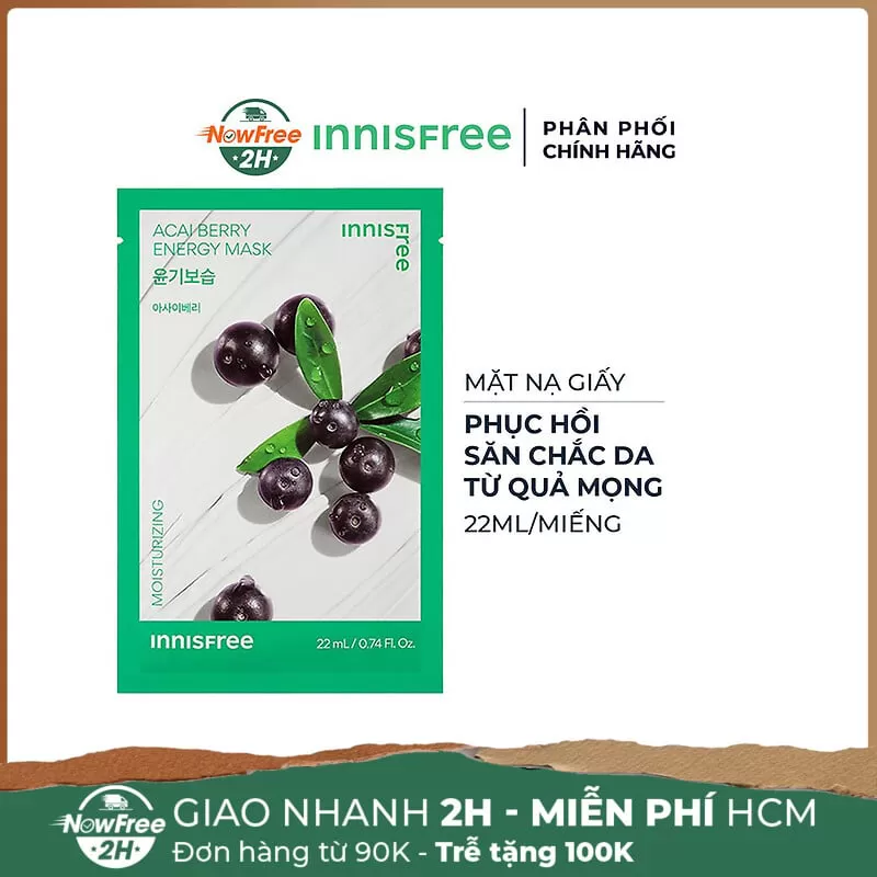 Mặt Nạ innisfree Phục Hồi, Săn Chắc Da Từ Quả Mọng 22ml (Mới)