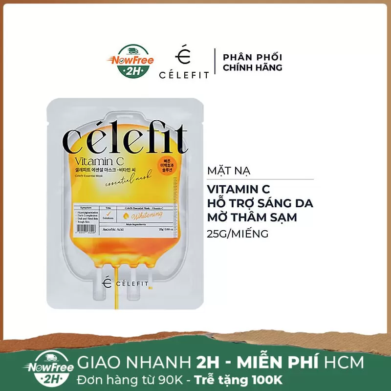 Mặt Nạ Celefit Vitamin C Sáng Da, Mờ Thâm 25g