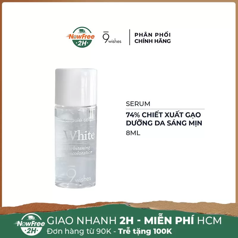 [Mini] Serum 9Wishes Dưỡng Sáng Da, Giảm Thâm 8ml