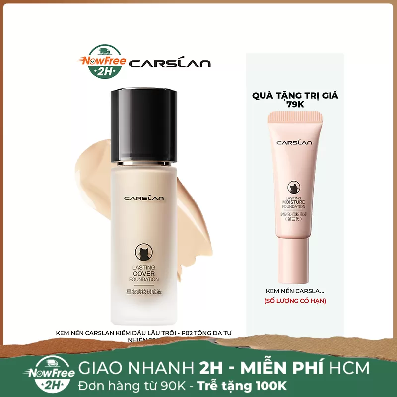 Kem Nền Carslan Kiềm Dầu Lâu Trôi - P02 Tông Da Tự Nhiên 30g