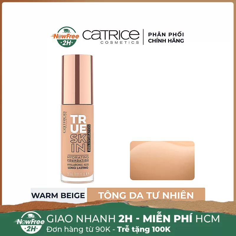 Kem Nền Catrice Cấp Ẩm Căng Bóng Màu 020 Warm Beige 30ml