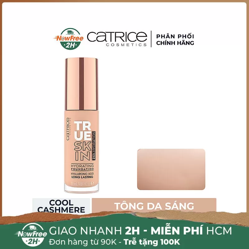 Kem Nền Catrice Cấp Ẩm Căng Bóng Màu 010 Cool Cashmere 30ml