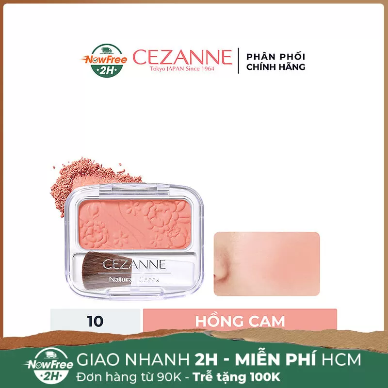 Phấn Má Hồng Cezanne Tự Nhiên Màu 10 Hồng Cam 4g