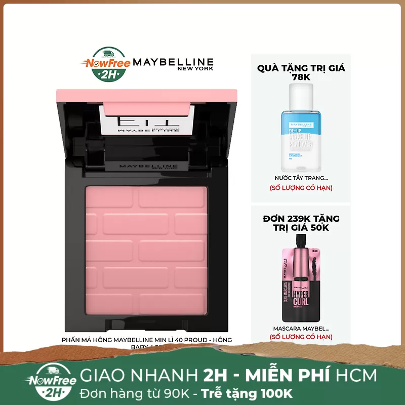 Phấn Má Hồng Maybelline Mịn Lì 40 Proud - Hồng Baby 4.5g