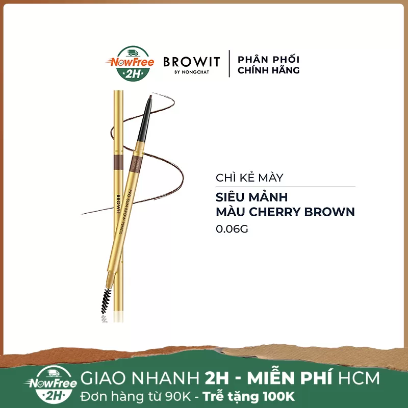 Chì Kẻ Mày Browit Siêu Mảnh Màu Cherry Brown 0.06g