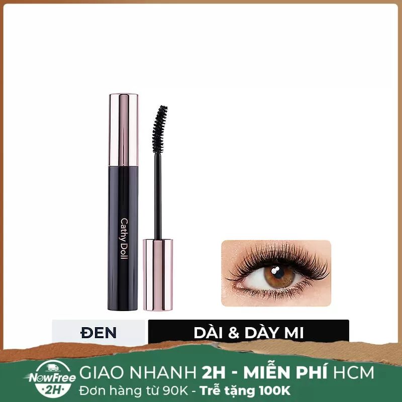 [HSD 11/2025] Mascara Cathy Doll Làm Dài & Dày Mi Chỉ Một Chuốt 8g