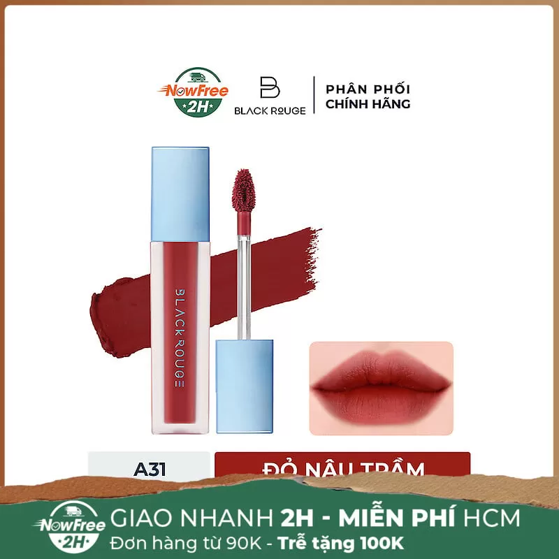 Son Kem Lì Black Rouge A31 Dry Daisy - Đỏ Nâu Trầm 4.5g