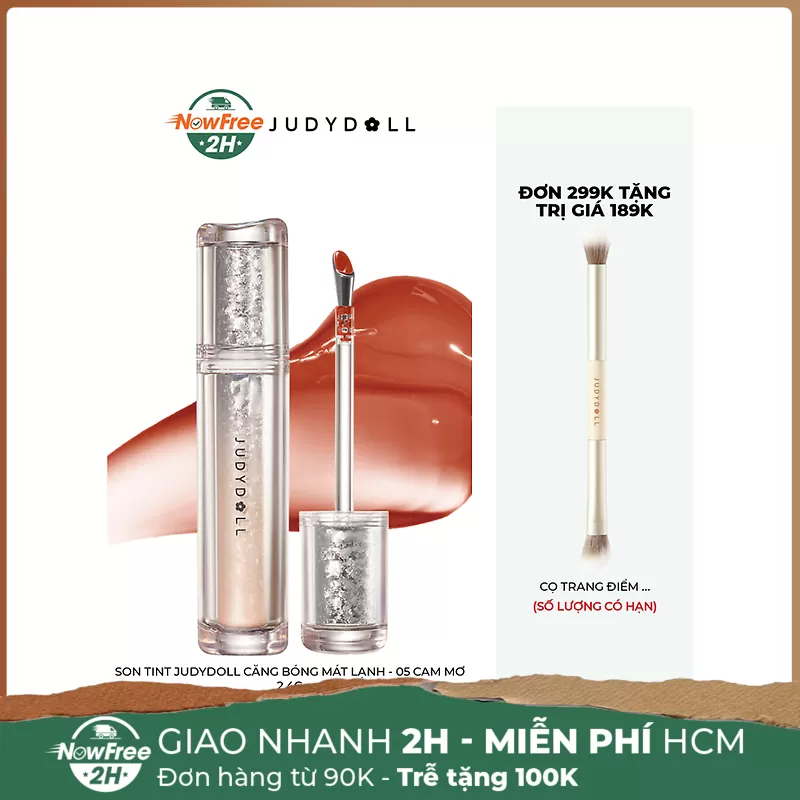 Son Tint Judydoll Căng Bóng Mát Lạnh - 05 Cam Mơ 2.4g