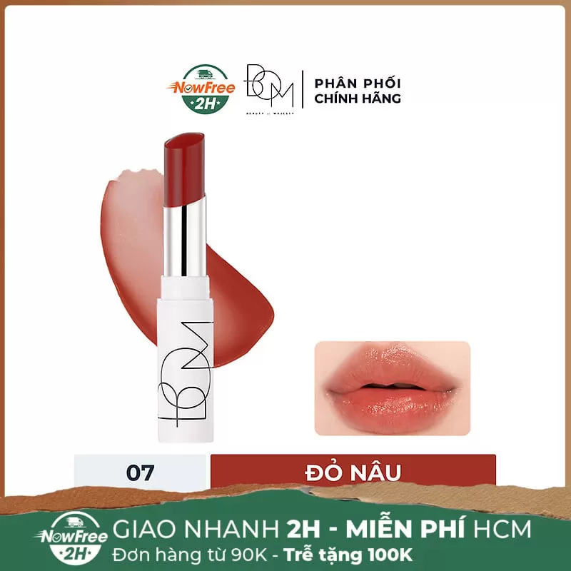 Son Dưỡng B.O.M 07 Pure Chili - Đỏ Nâu 4.5g