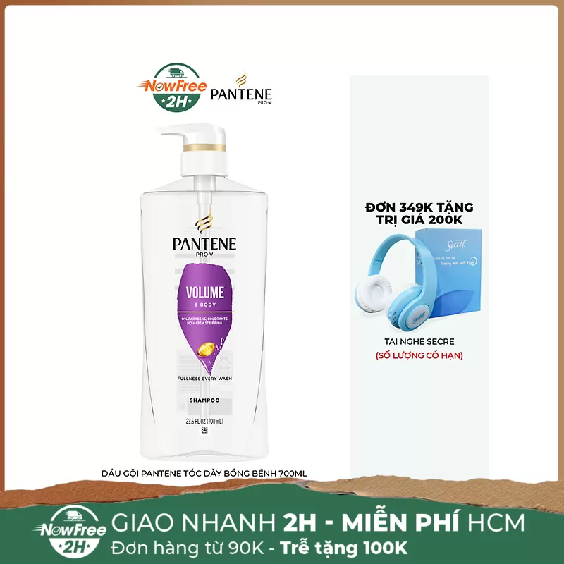 Dầu Gội Pantene Tóc Dày Bồng Bềnh 700ml