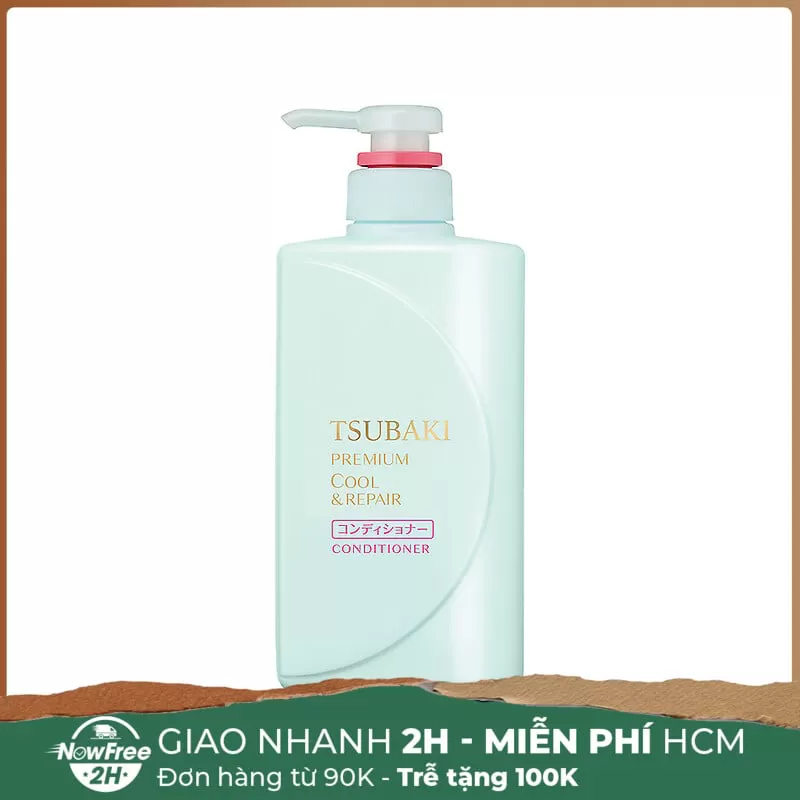 [HSD 11/2025] Dầu Xả Tsubaki Sạch Dầu Mát Lạnh 490ml