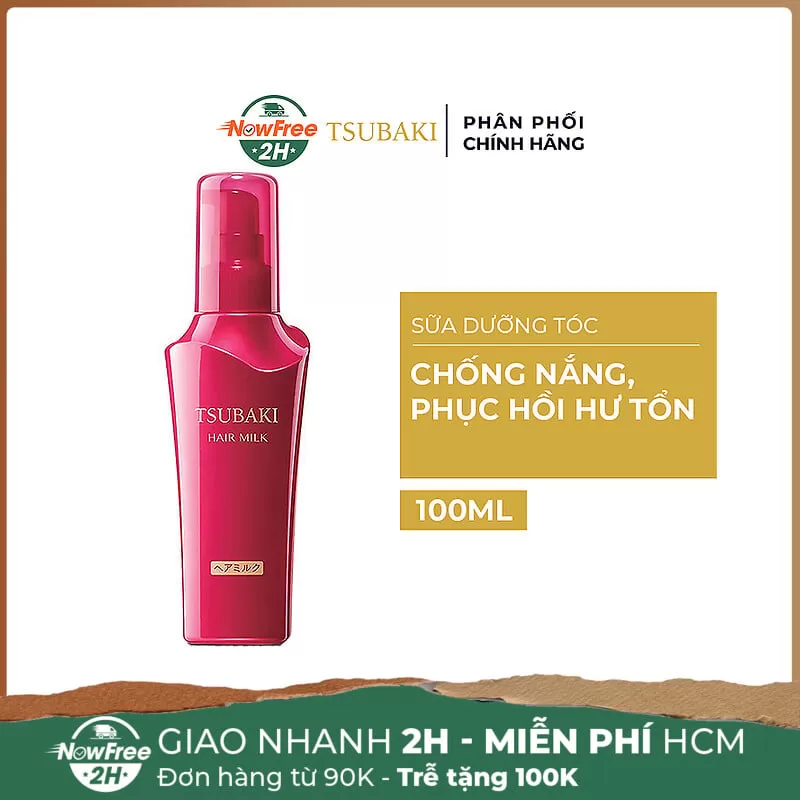 Sữa Dưỡng Tóc Tsubaki Chống Nắng Và Phục Hồi Hư Tổn 100ml