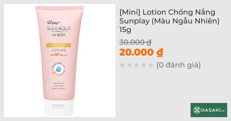 [Mini] Lotion Chống Nắng Sunplay (Màu Ngẫu Nhiên) 15g