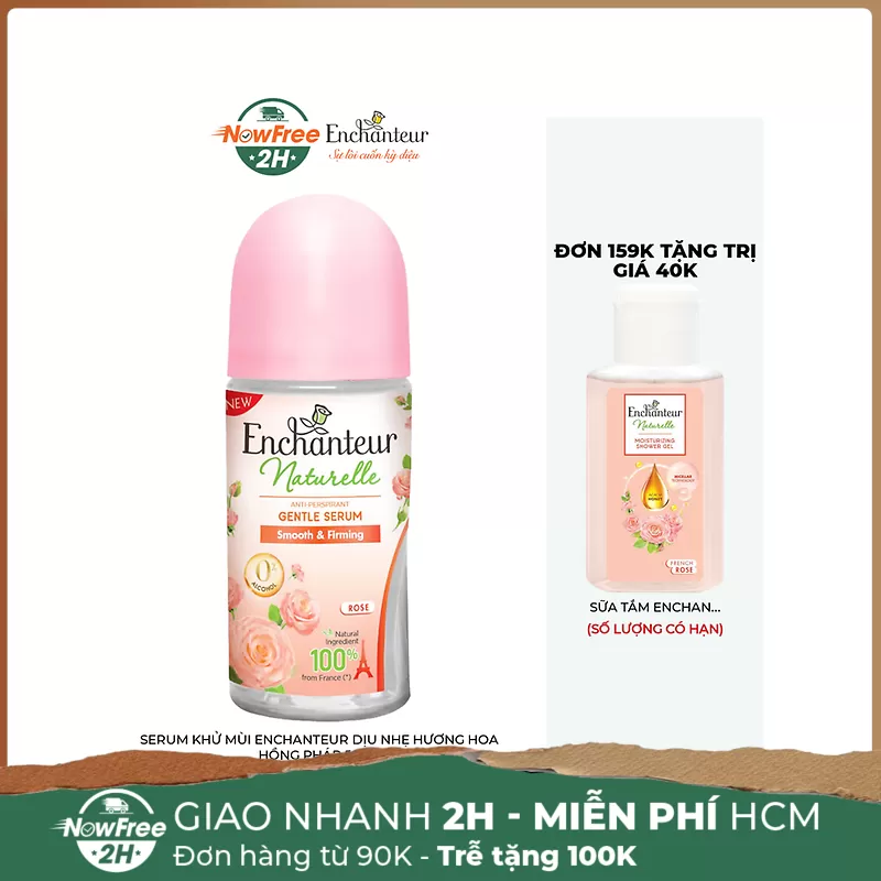 Serum Khử Mùi Enchanteur Dịu Nhẹ Hương Hoa Hồng Pháp 50ml