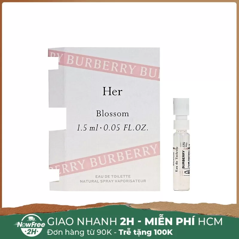 [Mini] Nước Hoa Nữ Burberry Her Blossom EDT 1.5ml