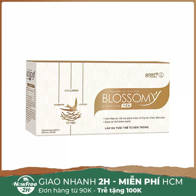 [HSD 10/2025] Thực Phẩm Bảo Vệ Sức Khỏe Blossomy Premium Yến 50mlx10