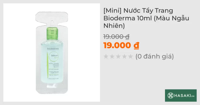 [Mini] Nước Tẩy Trang Bioderma 10ml (Màu Ngẫu Nhiên)