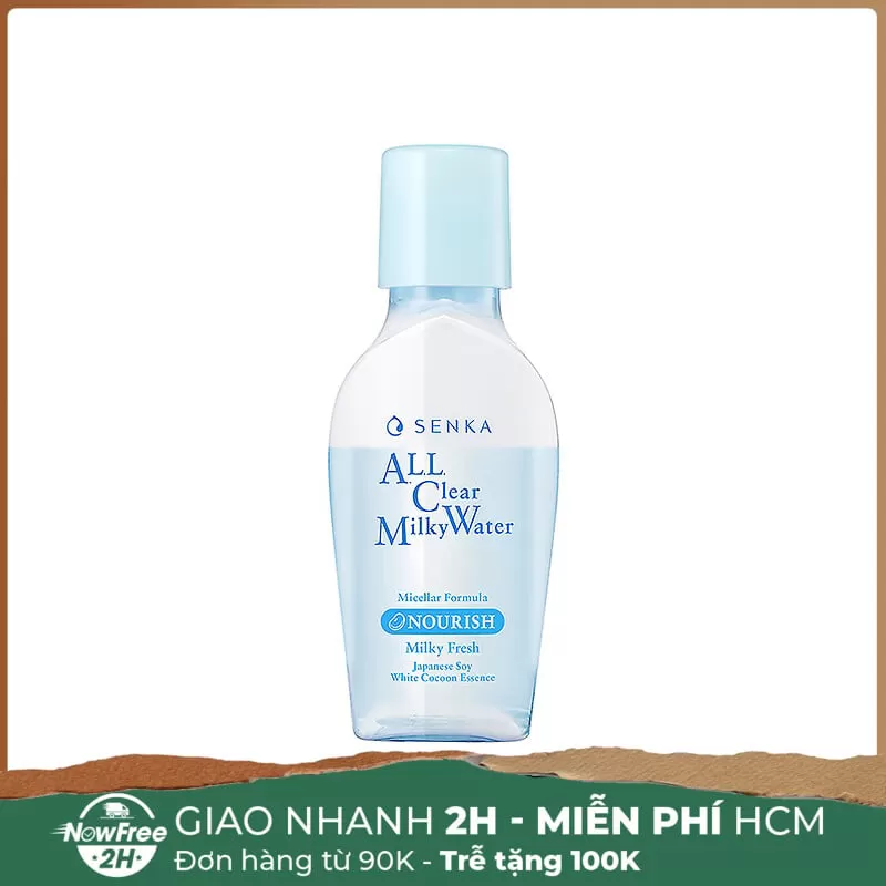 [HSD 08/2025] [Mini] Nước Sữa Tẩy Trang Senka 2 Lớp Sạch Sâu & Dịu Mát 70ml