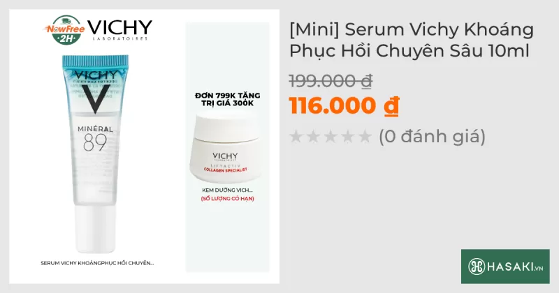 [Mini] Serum Vichy Khoáng Phục Hồi Chuyên Sâu 10ml