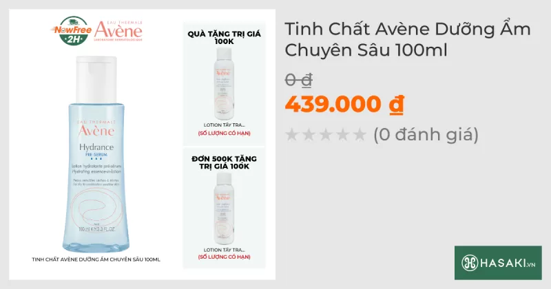 Tinh Chất Avène Dưỡng Ẩm Chuyên Sâu 100ml