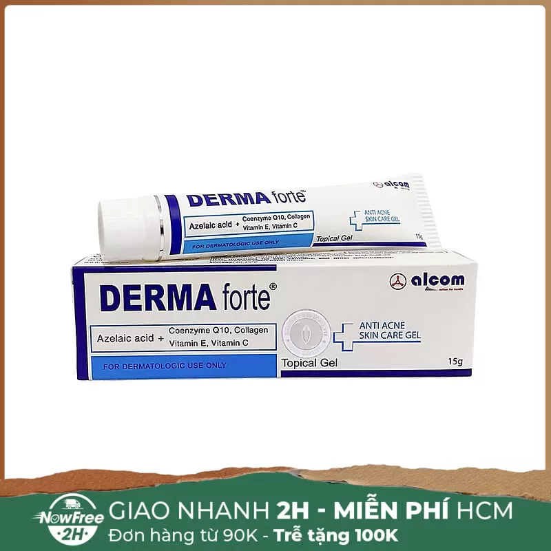 Gel Dưỡng Alcom Derma Forte Giảm Mụn, Mờ Thâm 15g