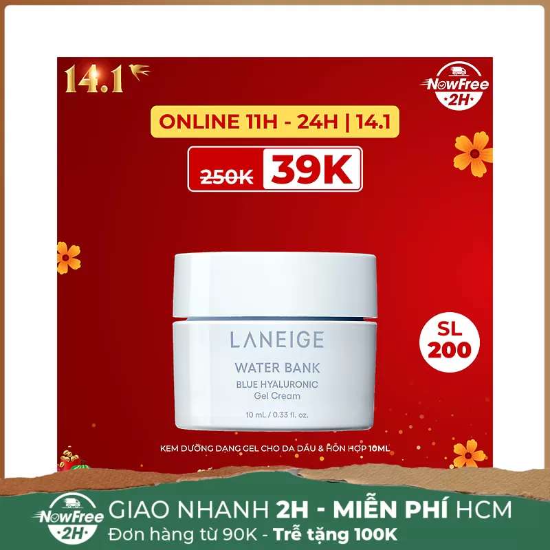 [Mini] Kem Dưỡng Laneige Dạng Gel Cho Da Dầu & Hỗn Hợp 10ml