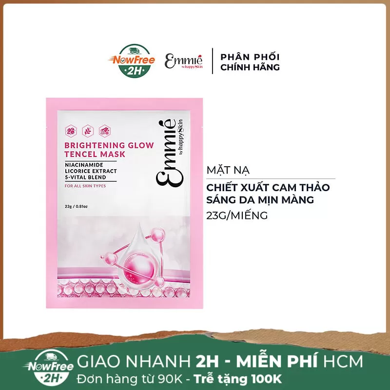 Mặt Nạ Emmié Sáng Da Mịn Màng Từ Cam Thảo 23g