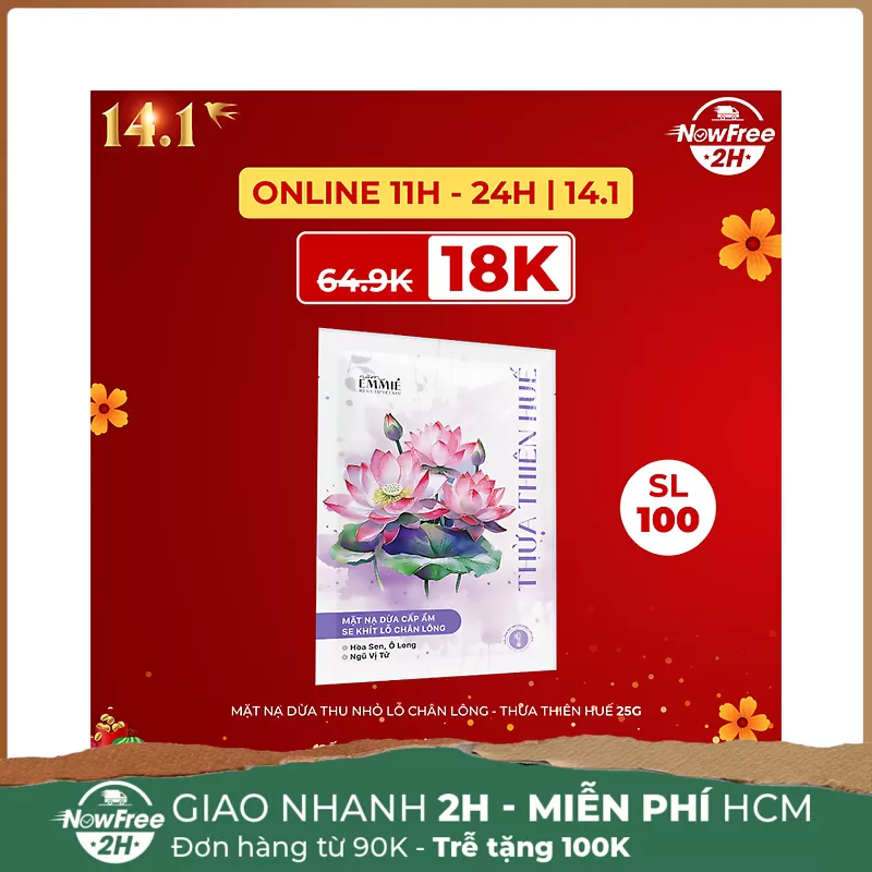 Mặt Nạ Dừa Emmié Thu Nhỏ Lỗ Chân Lông - Thừa Thiên Huế 25g