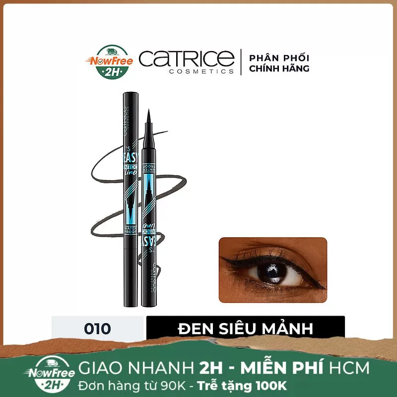 Bút Dạ Kẻ Mắt Catrice Siêu Mảnh Sắc Nét - 010 Đen 1.1ml